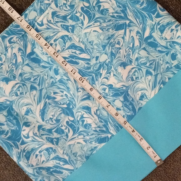 🌊Michael Kors🌊 - Turquoise/White Marble Lake Swirl Skirt - Picture 9 of 9